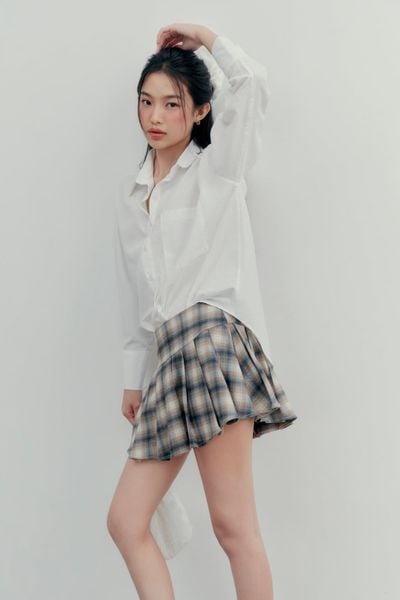  Áo White Linen Oversized Shirt 