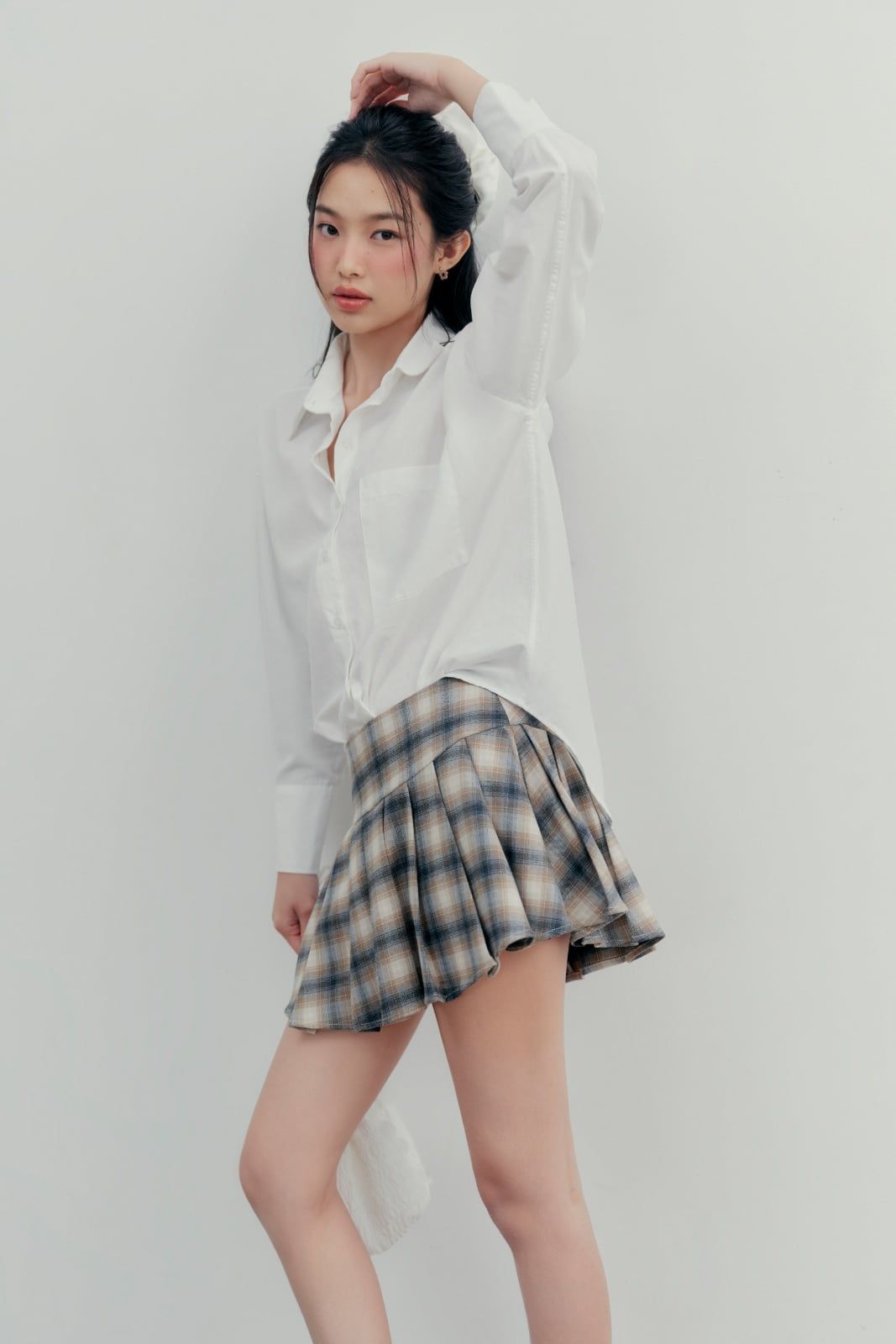 Áo White Linen Oversized Shirt