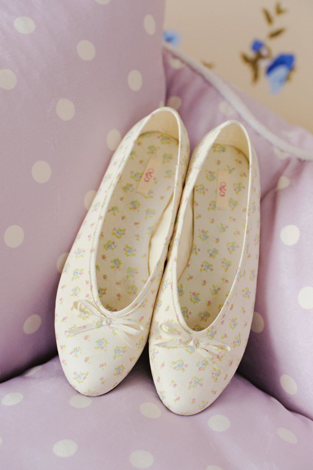 Giày búp bê họa tiết hoa cổ điển Floral Flats nhiều màu