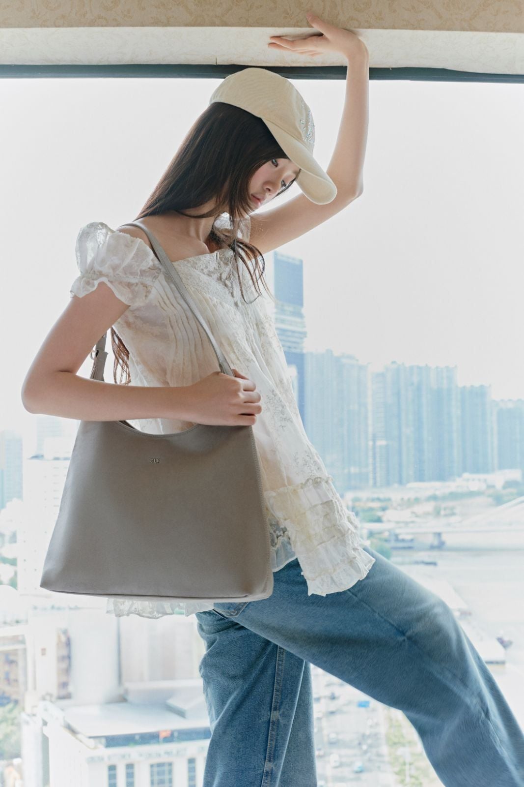 Túi xách Suede Slouchy Shoulder Bag nhiều màu