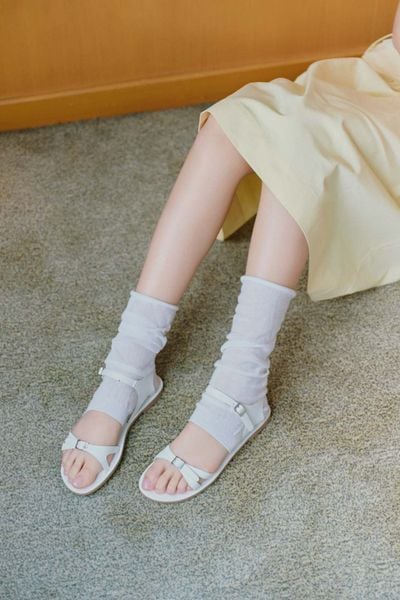  Giày Suede Strappy Sandals nhiều màu 