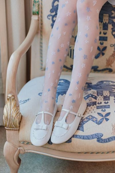  Giày búp bê Leather Bow Ballet Flats nhiều màu 