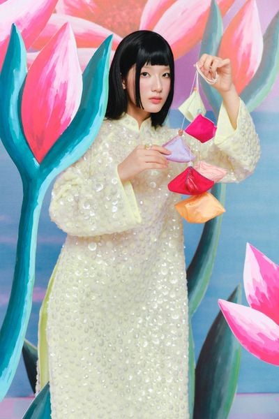  Áo Dài Khuê Sa (không kèm quần) 