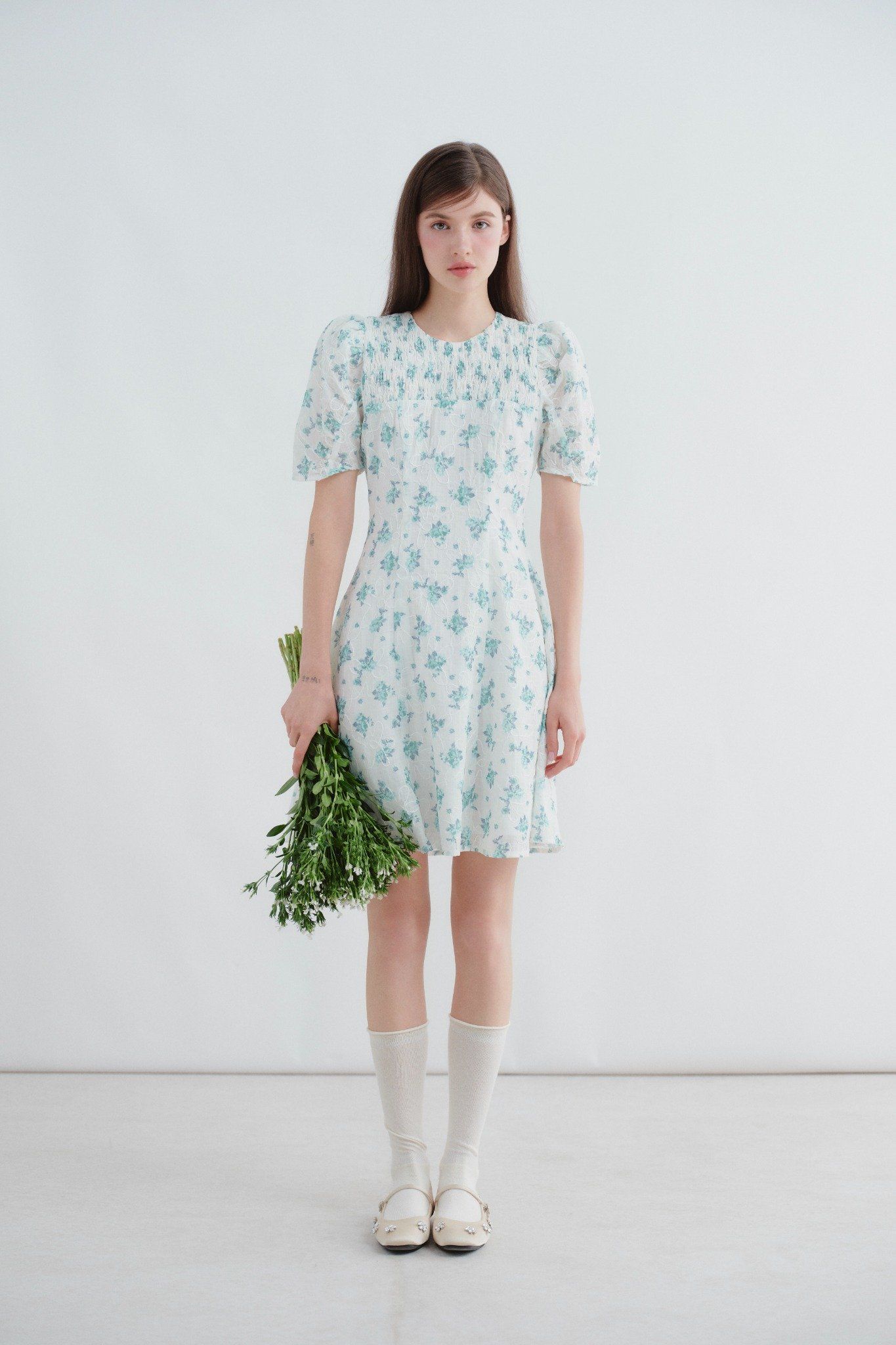 Averie Fleur Dress in Green