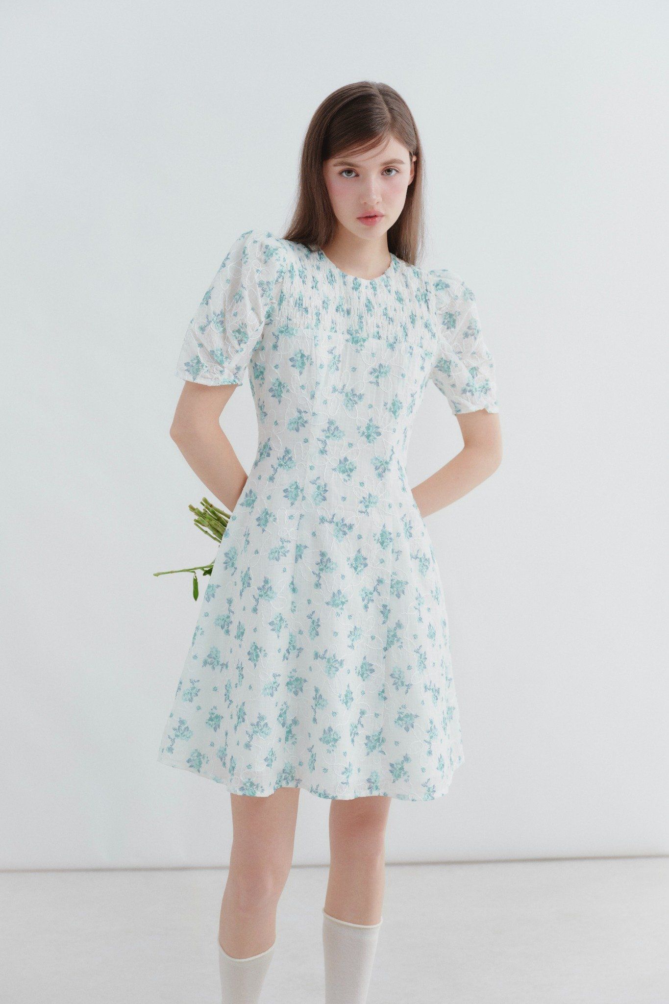 Averie Fleur Dress in Green