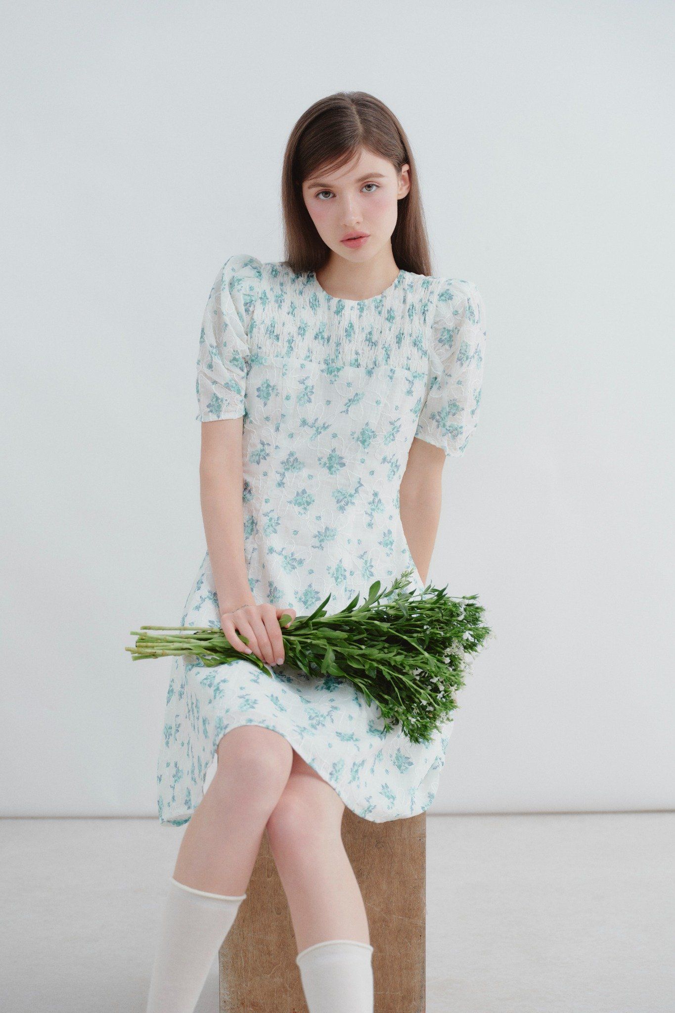 Averie Fleur Dress in Green