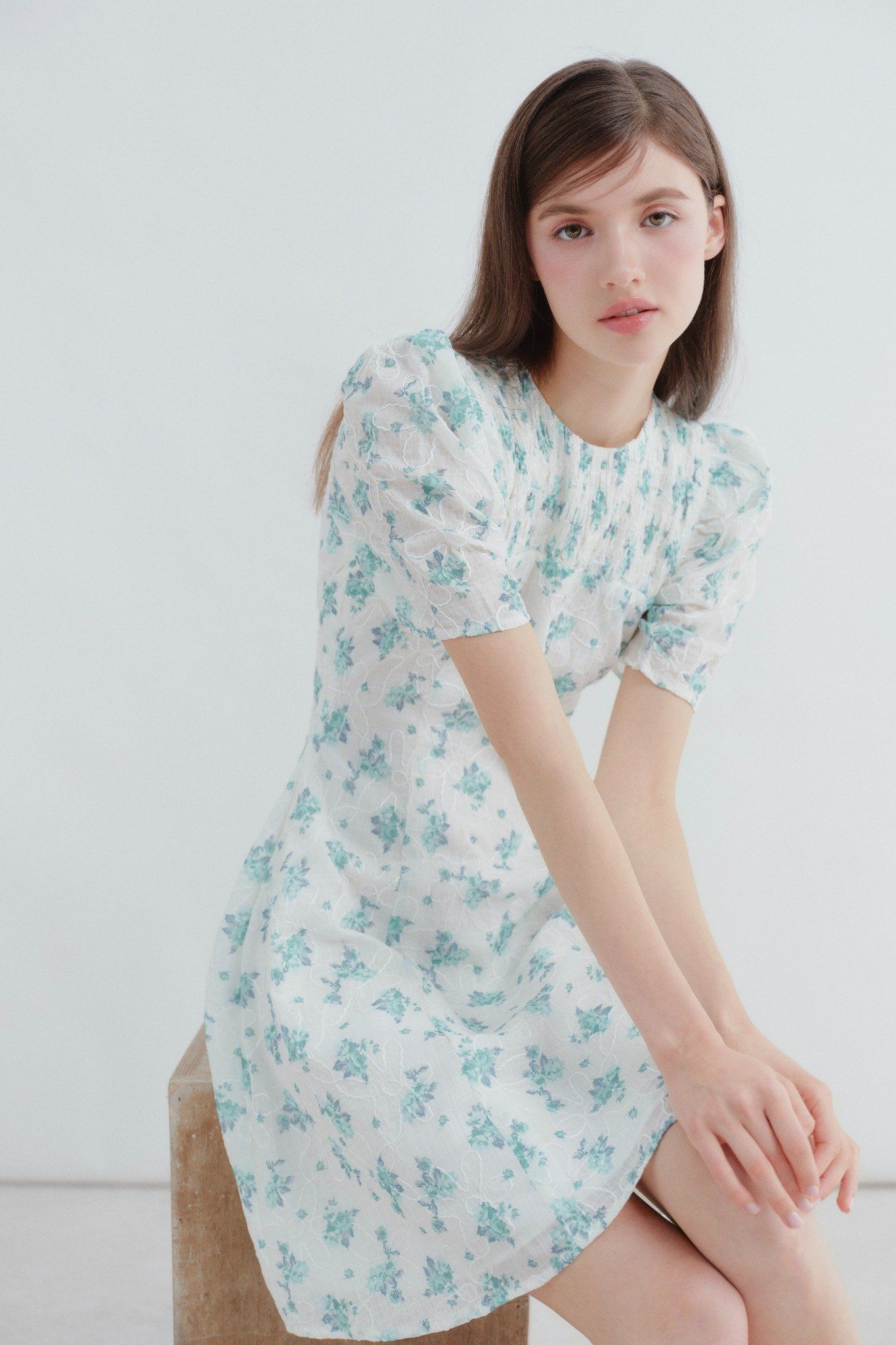 Averie Fleur Dress in Green