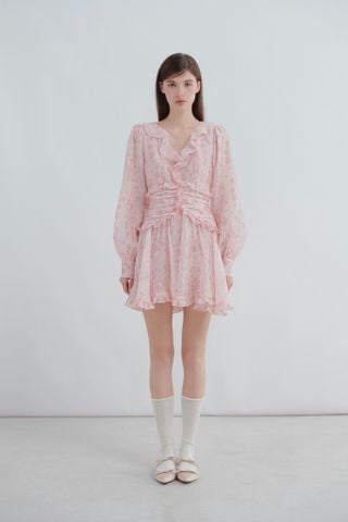 Váy hoa cổ V Kamiyah Fleur Dress nhiều màu