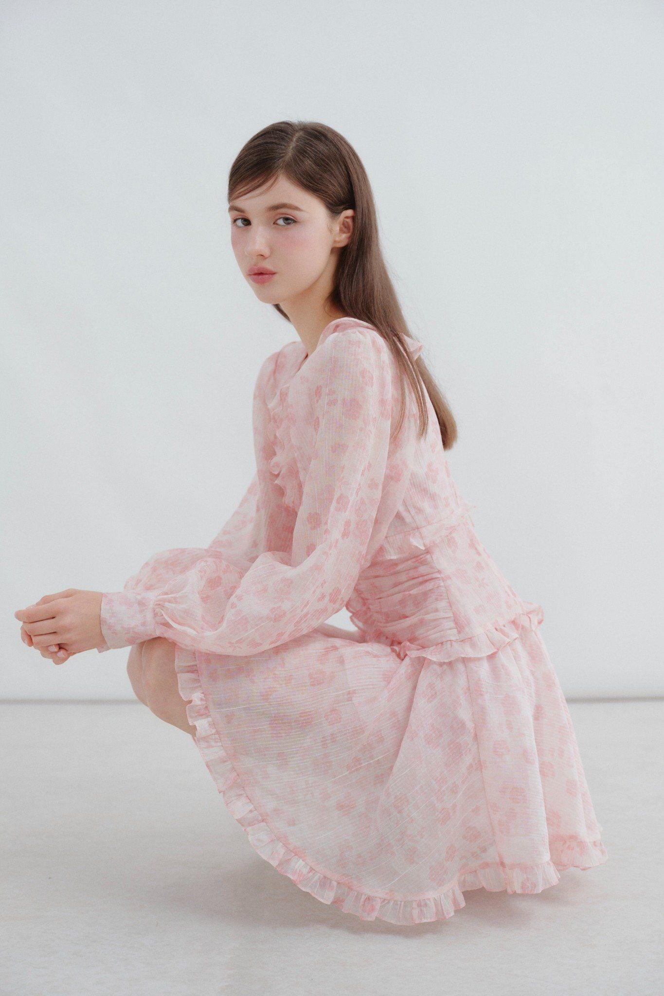 Kamiyah Fleur Dress in Pink