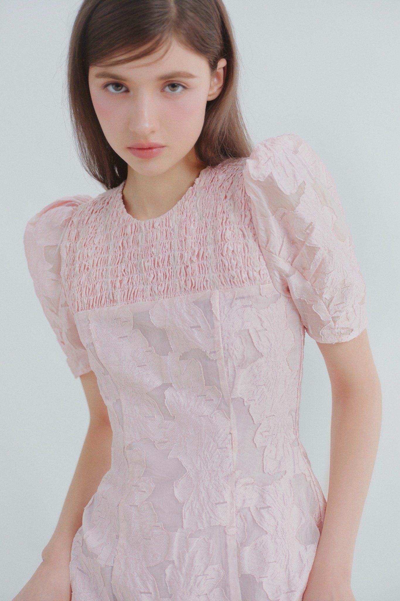 Averie Fleur Dress in Blush