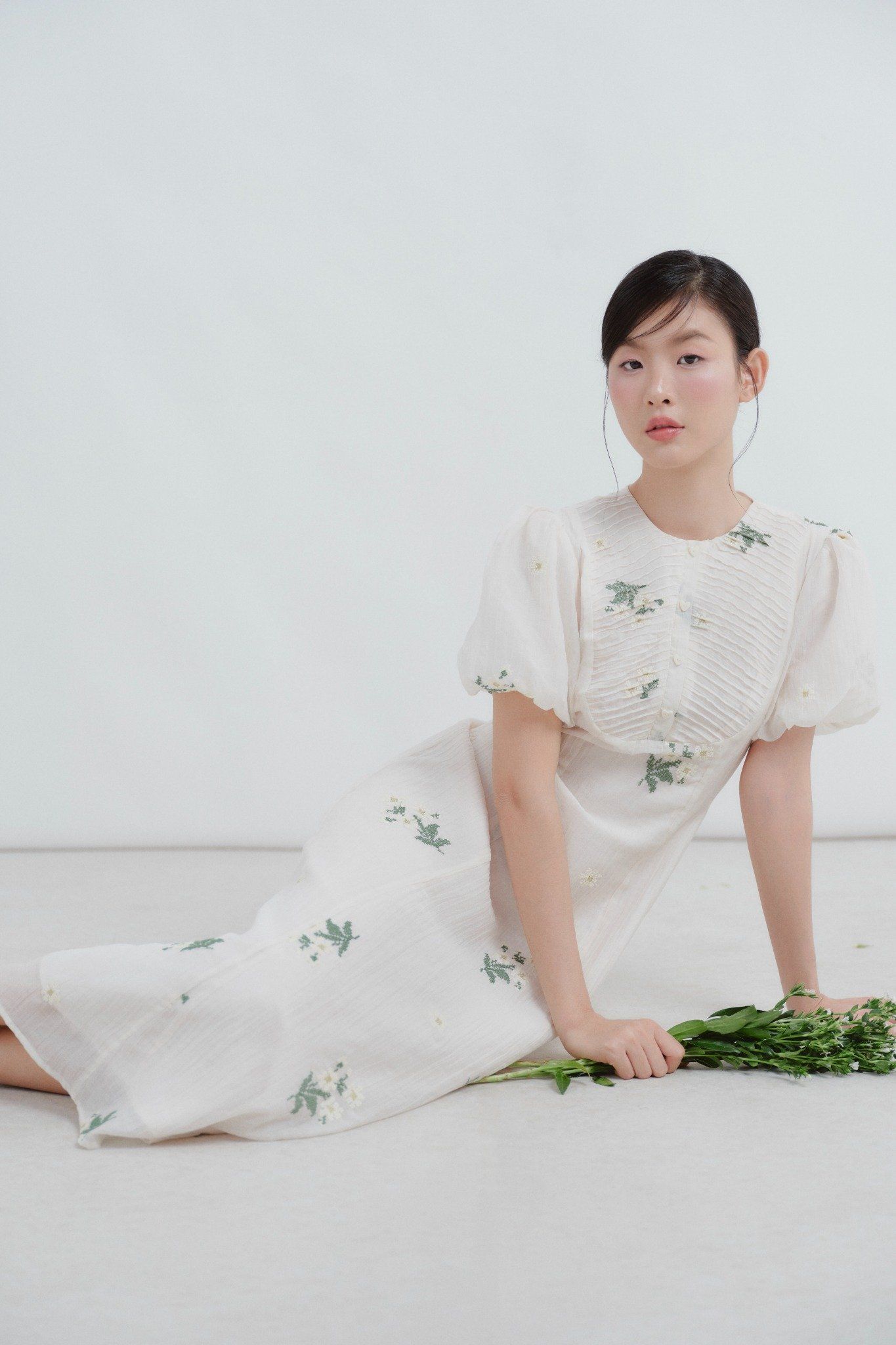 Ottoline Fleur Dress in Cream