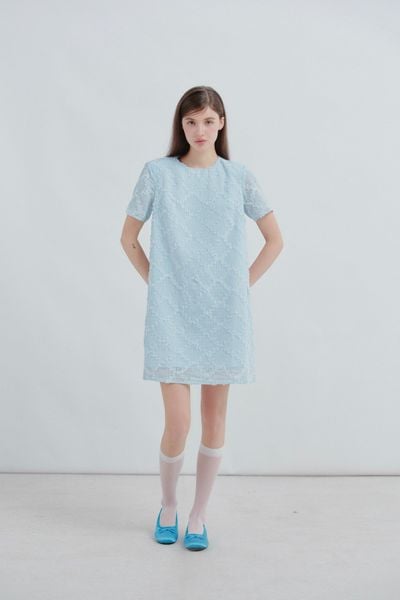  Taja Loose Dress in Baby Blue 
