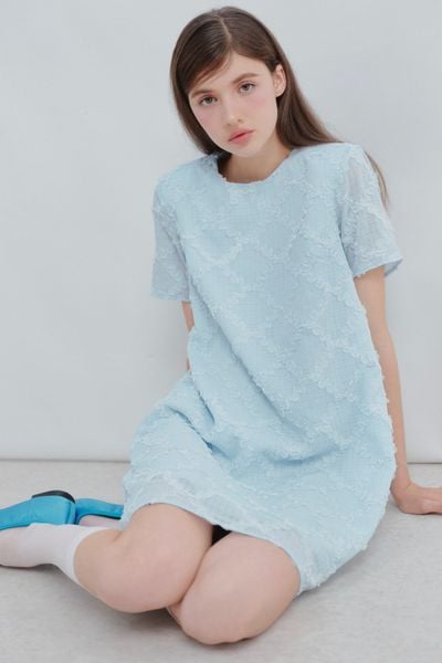  Taja Loose Dress in Baby Blue 