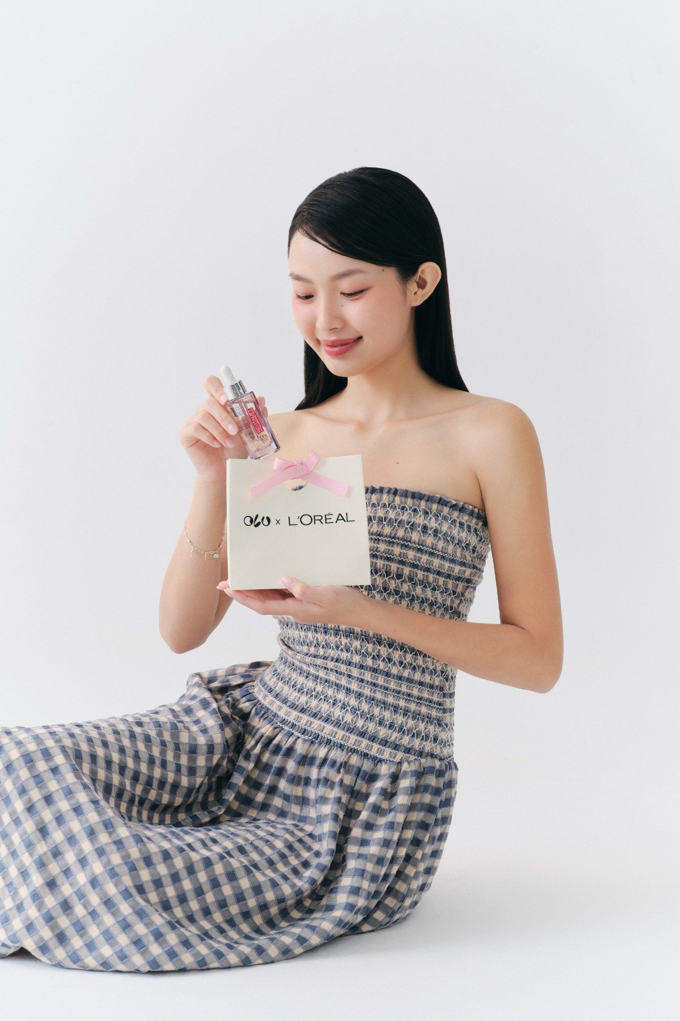 Blue Striped Cup Maxi Dress