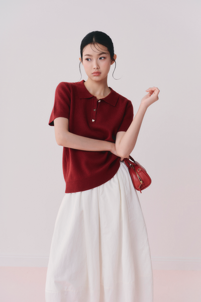  Chân váy White Cotton Puff Maxi Skirt 