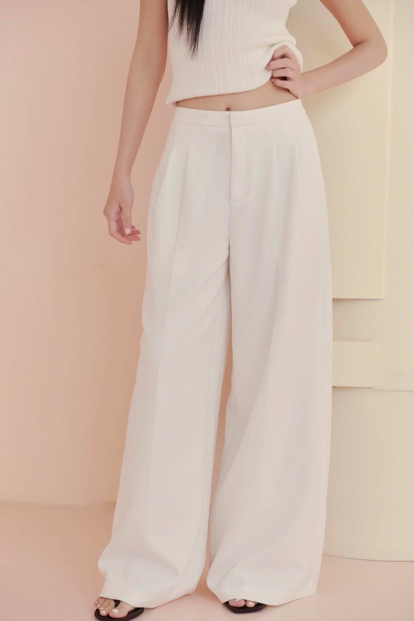 Quần High Waist Wide Leg Pants nhiều màu