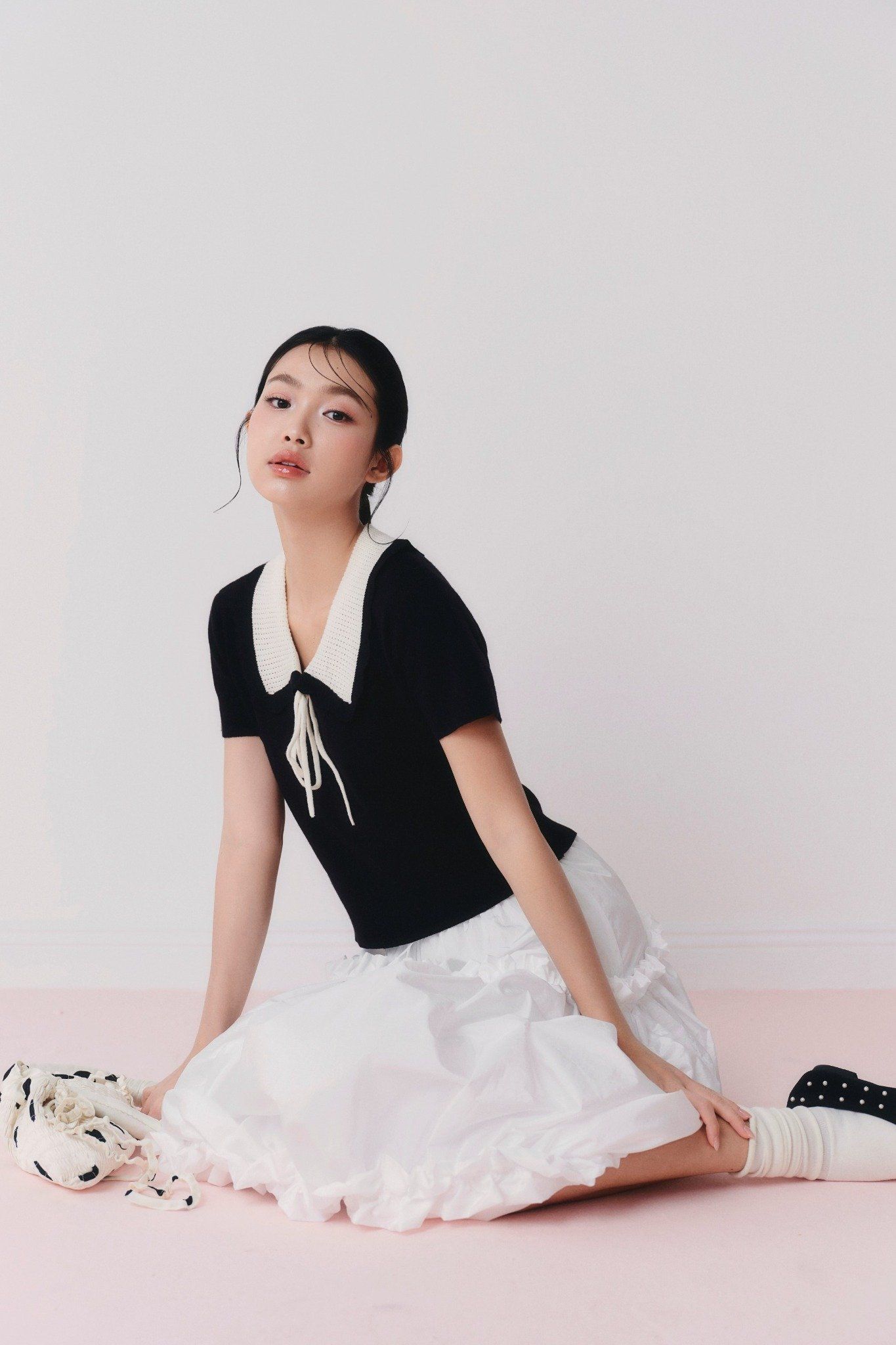 Áo Sooah Knit Top in Black