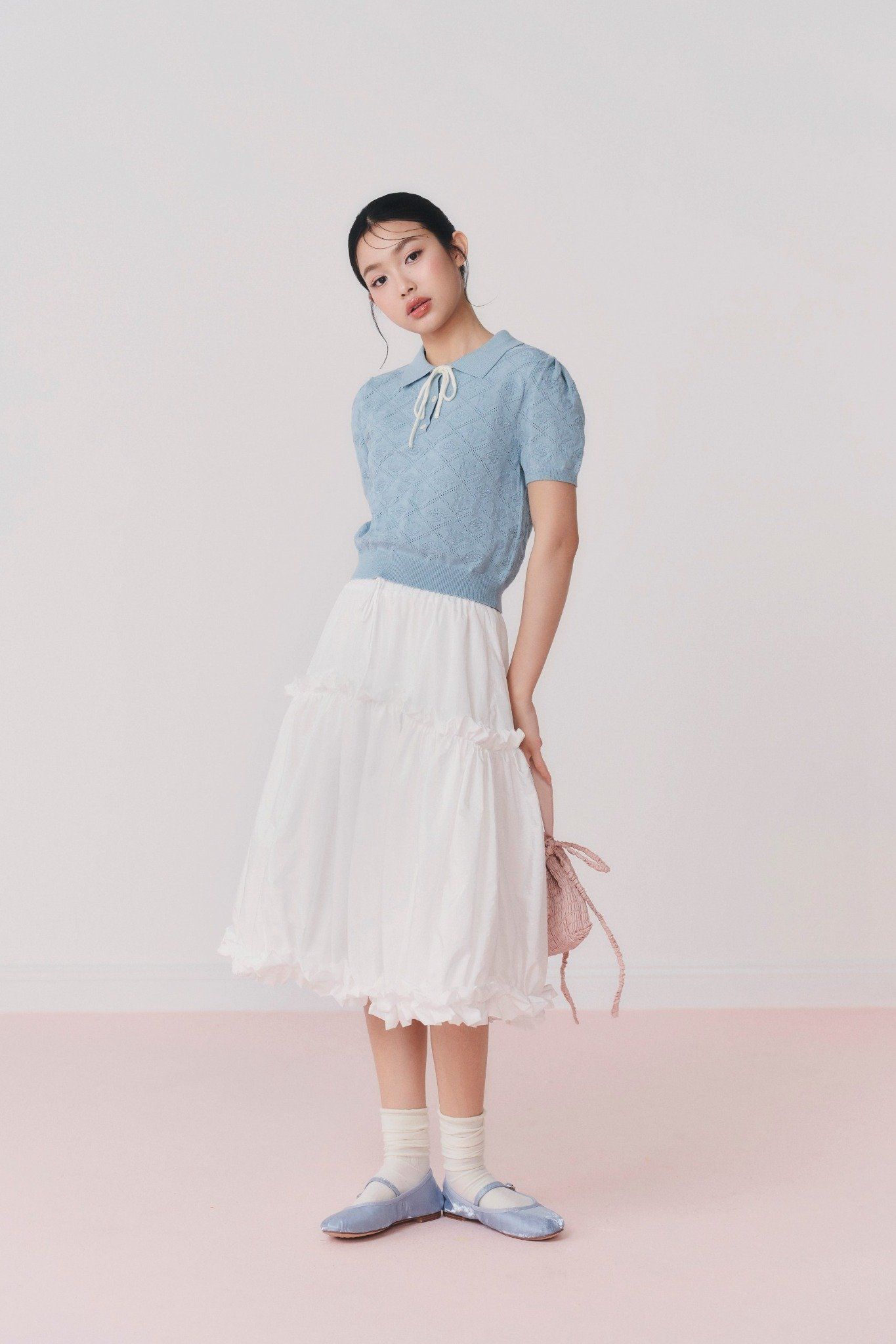 Áo Binna Top in Blue