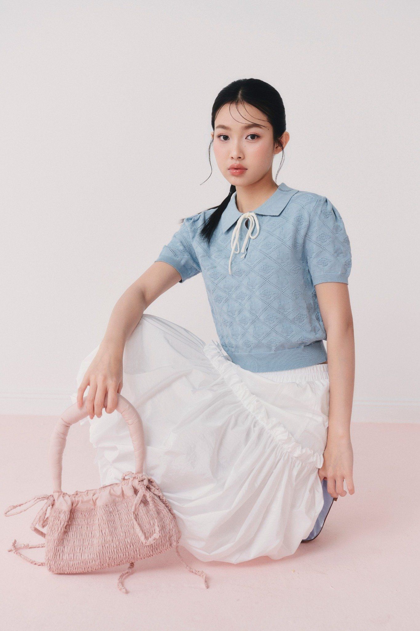 Áo Binna Top in Blue