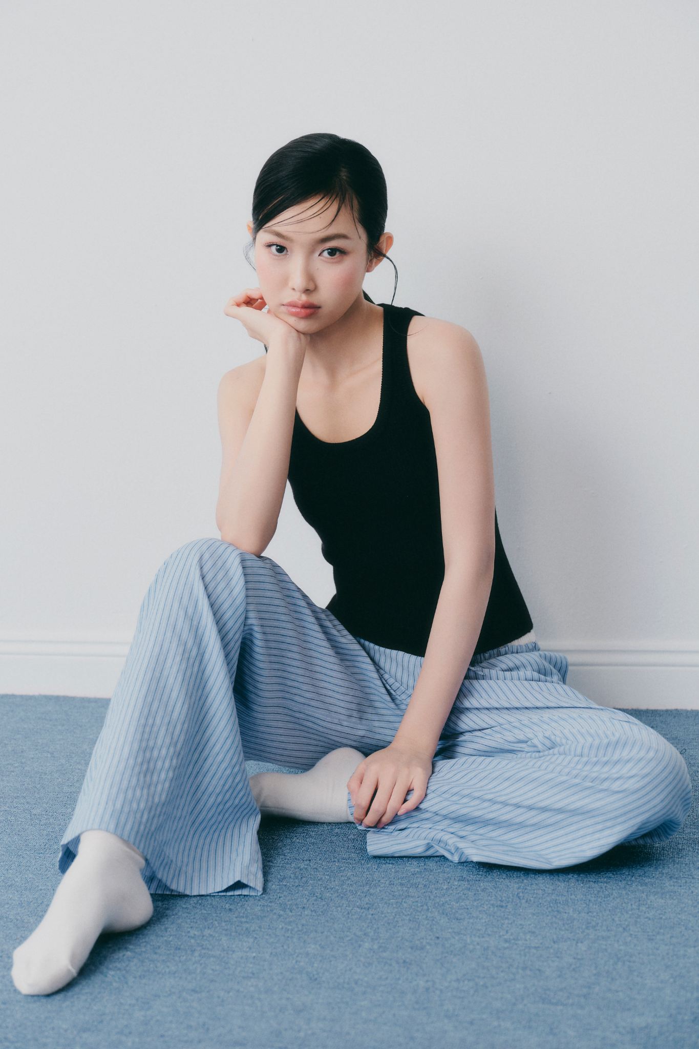 Áo Striped Ribbed Knit Tank Top nhiều màu