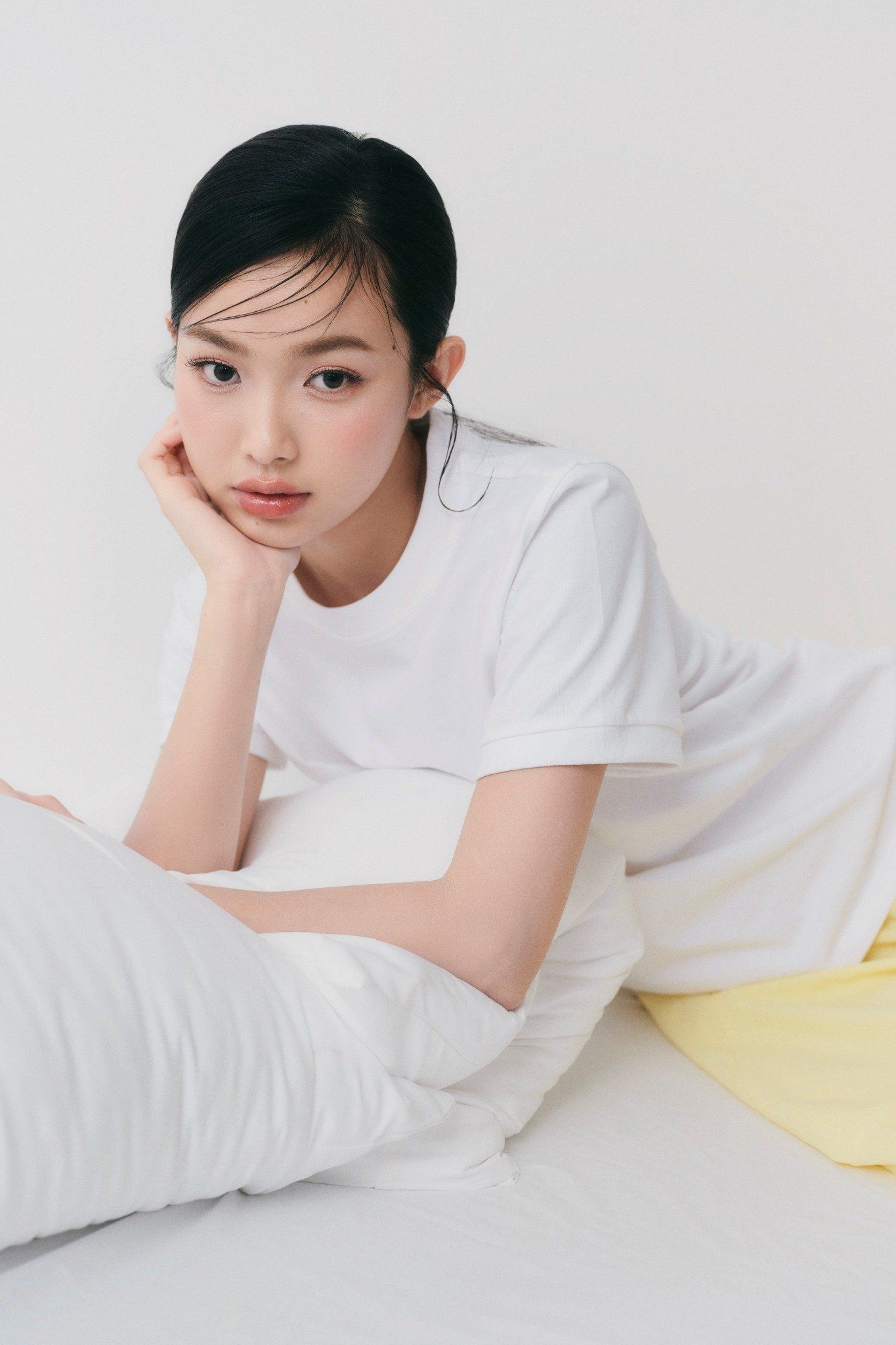 Áo White Cotton T Shirt