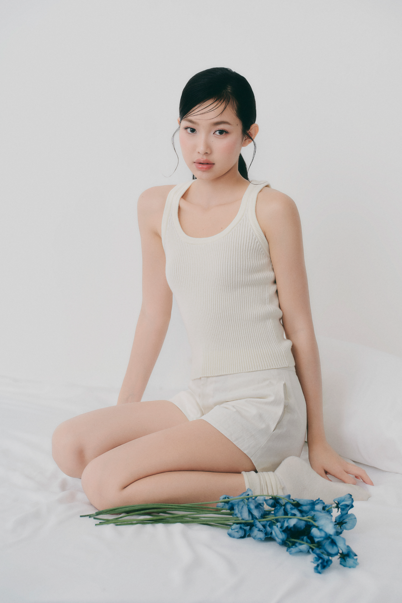 Áo Striped Ribbed Knit Tank Top nhiều màu