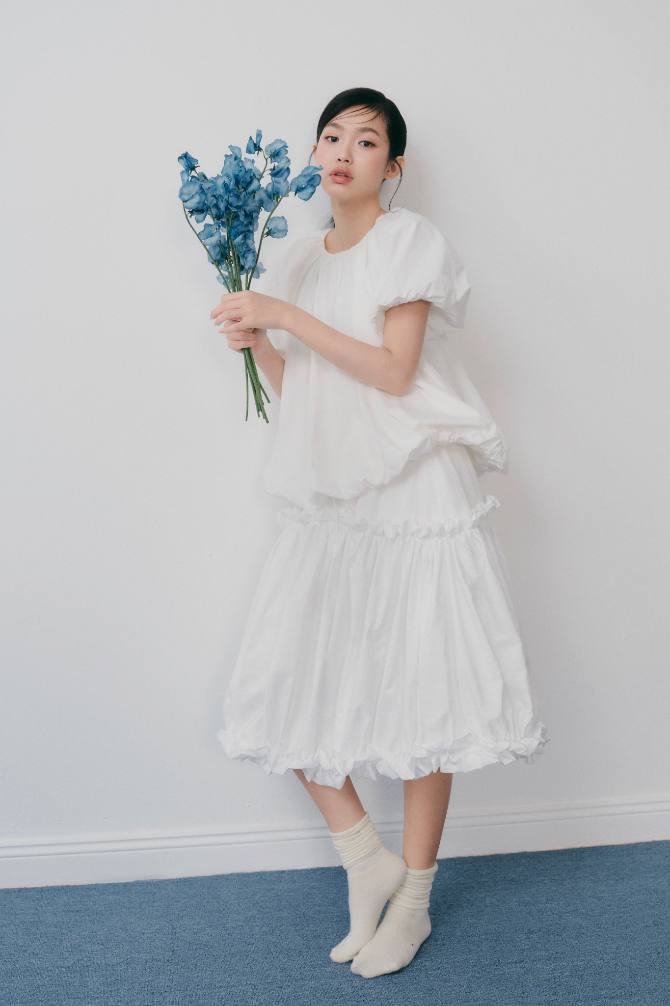 Áo Cotton Puff Short Sleeve Top nhiều màu