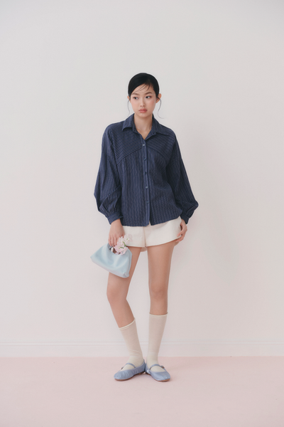 Áo Alula Striped Shirt in Navy 