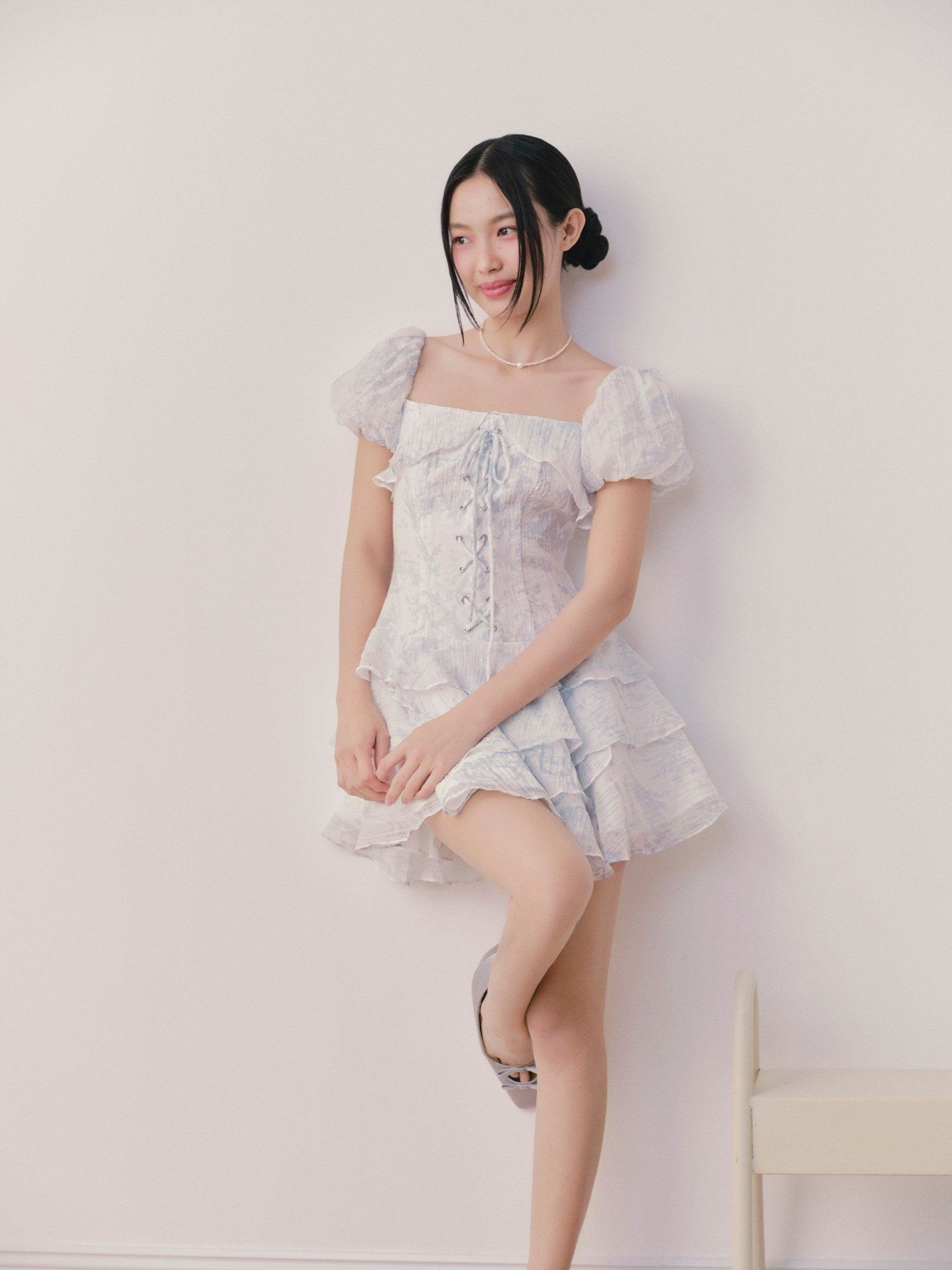 Bristol Fleur Dress in Blue