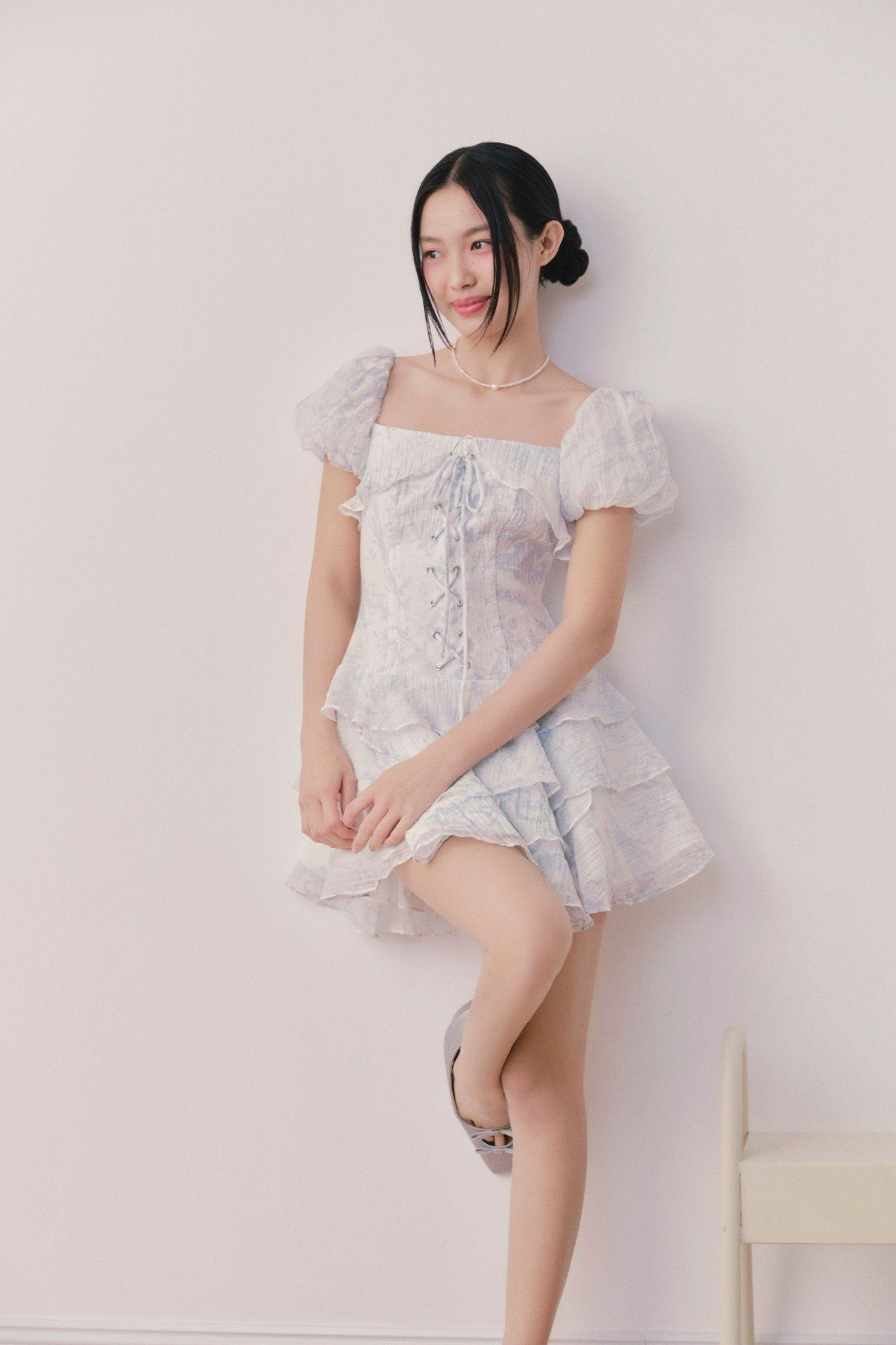 Bristol Fleur Dress in Blue