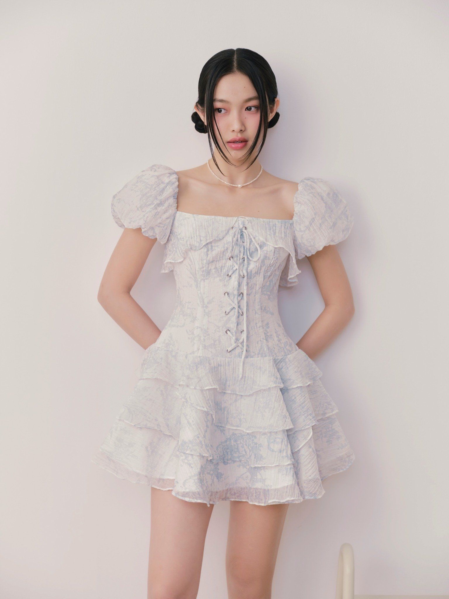 Bristol Fleur Dress in Blue