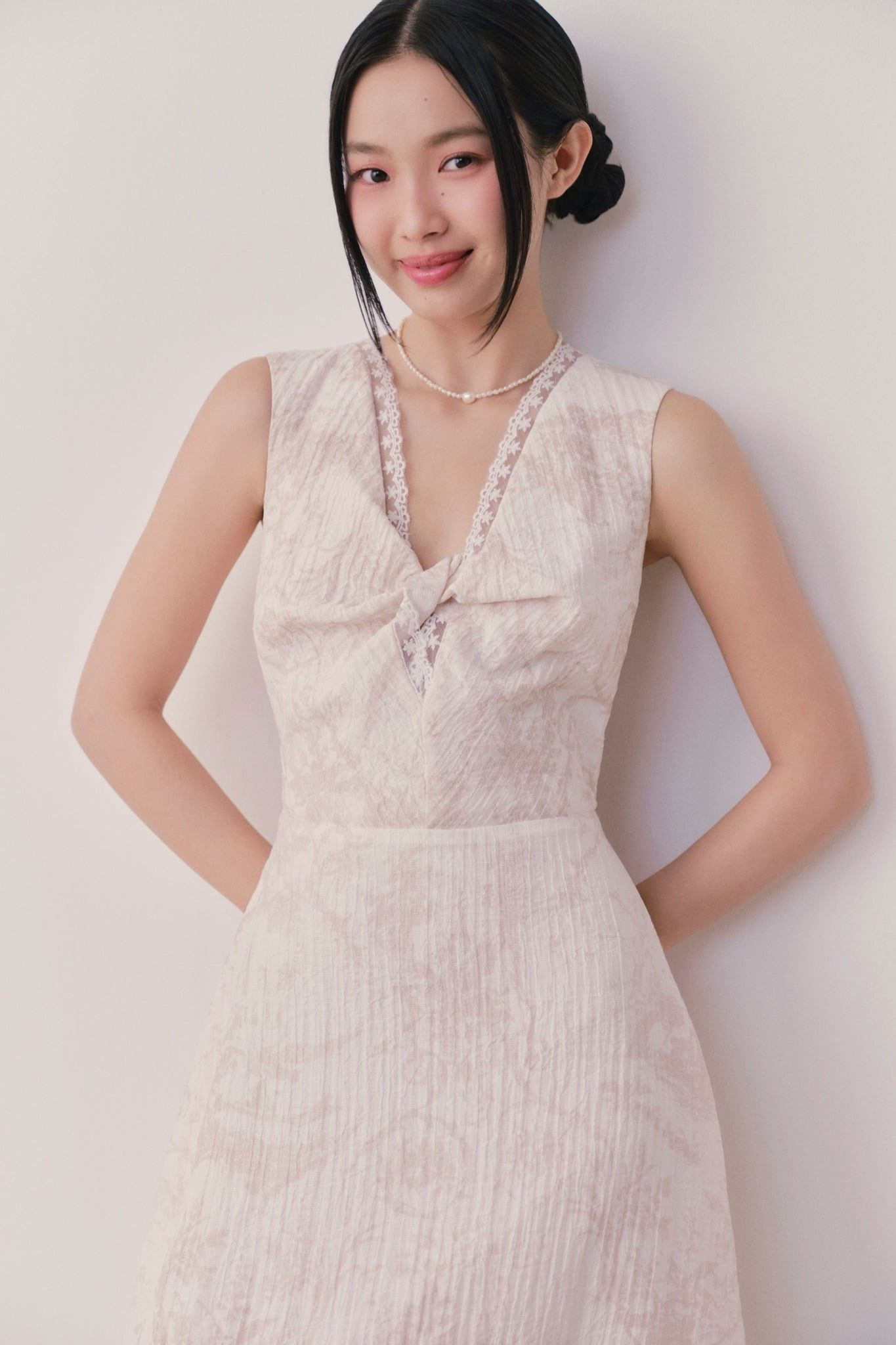 Ivory Marble Maxi Dress