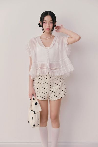  Áo Chiffon Vneck Top nhiều màu 