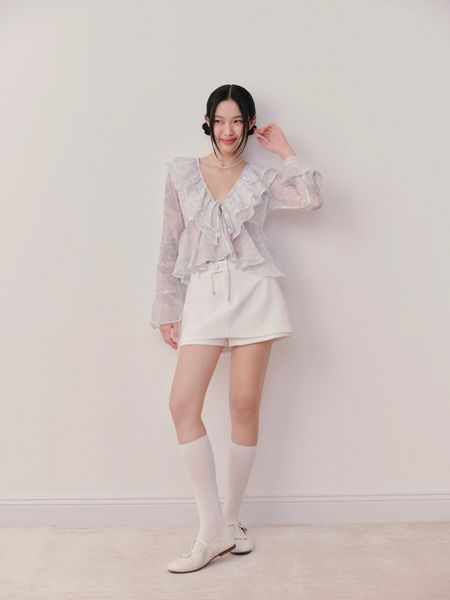  Áo Willow Top in Azure 