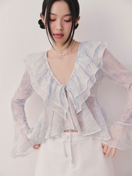  Áo Willow Top in Azure 