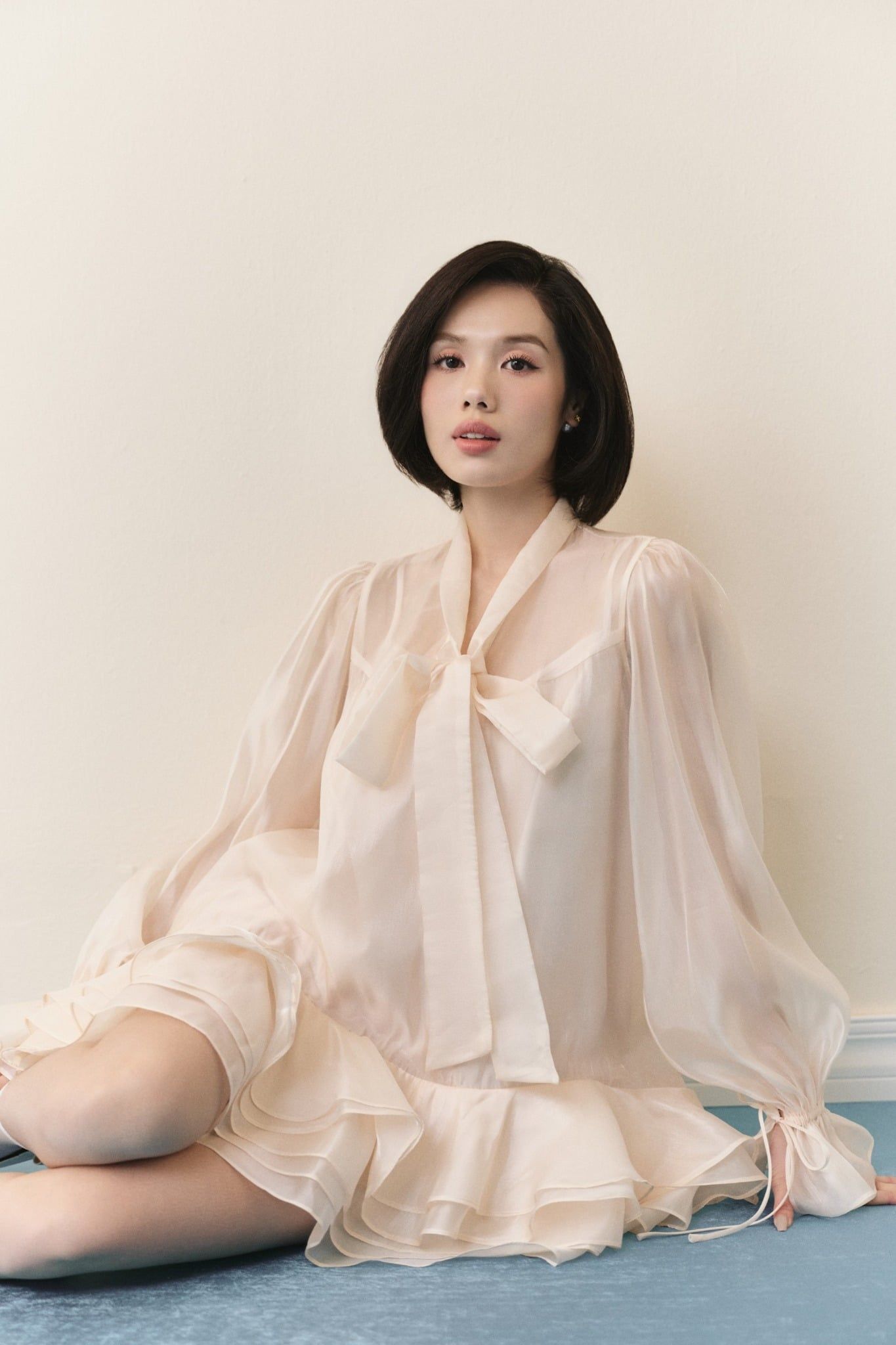 Đầm suông Chiffon Bowy Oversized Mini Dress nhiều màu