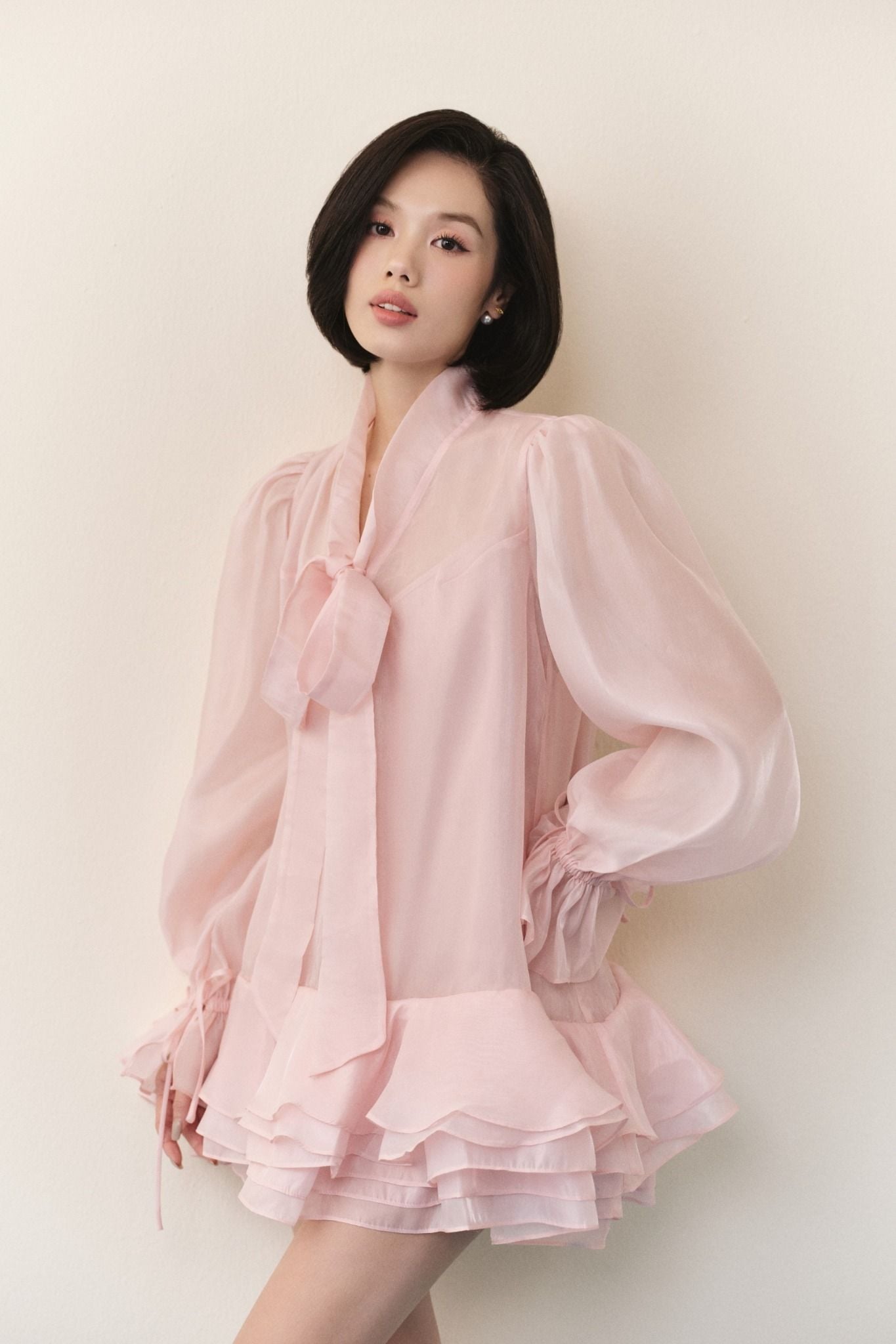 Đầm suông Chiffon Bowy Oversized Mini Dress nhiều màu