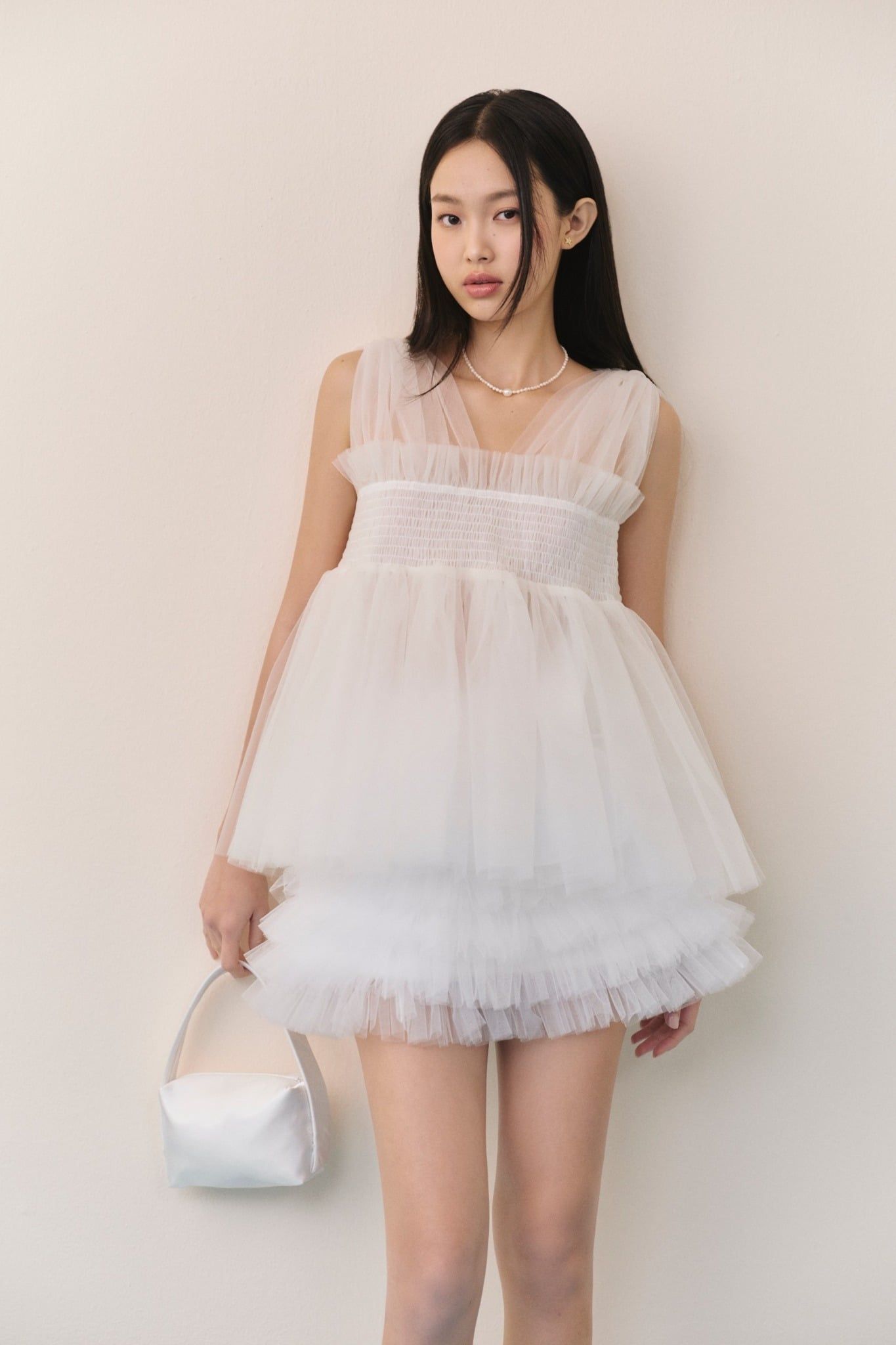 Chân váy tầng Mesh Layered Ruffled Mini Skirt nhiều màu