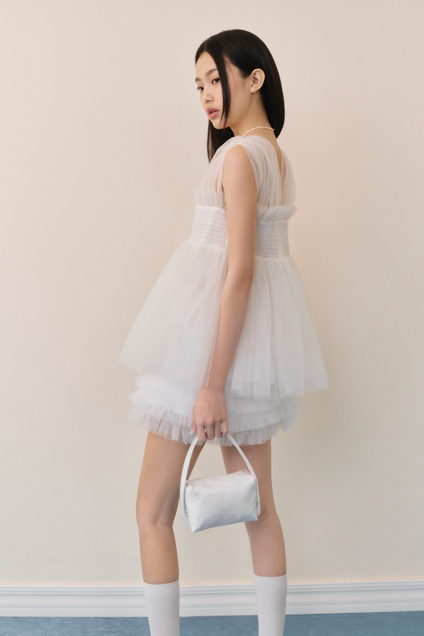 Chân váy tầng Mesh Layered Ruffled Mini Skirt nhiều màu