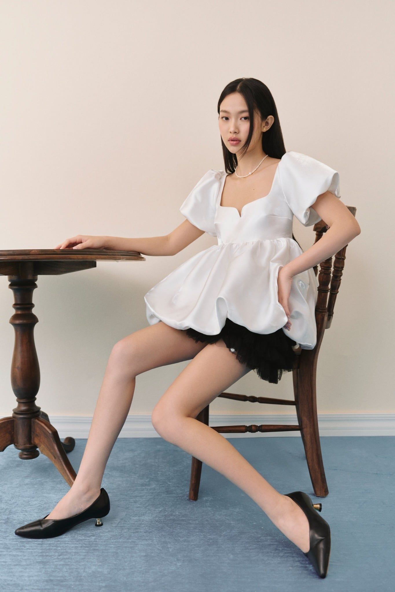 Chân váy tầng Mesh Layered Ruffled Mini Skirt nhiều màu