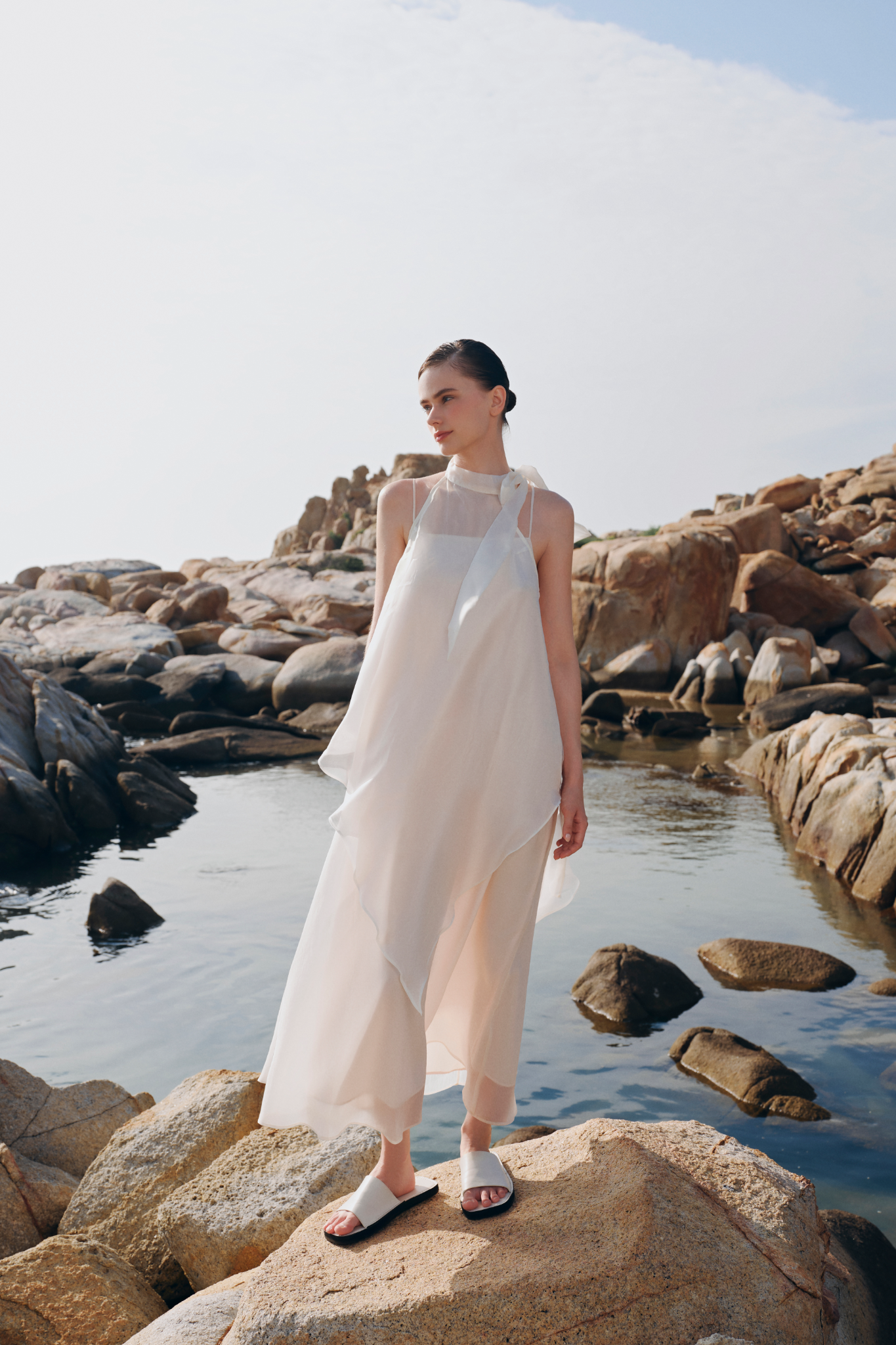 Ozlynn Dress In White