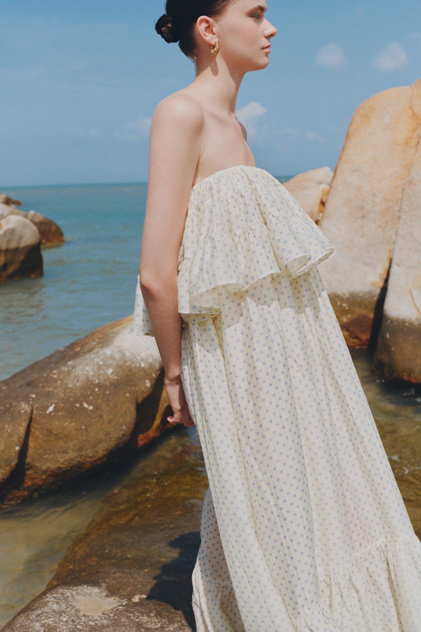 Cherith Maxi Dress in Lime