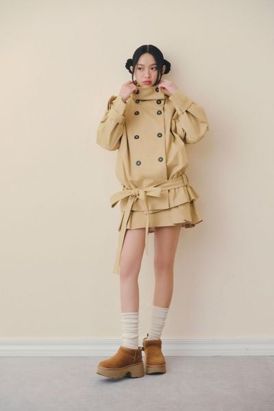  Áo Beige Kate Belted Coat 