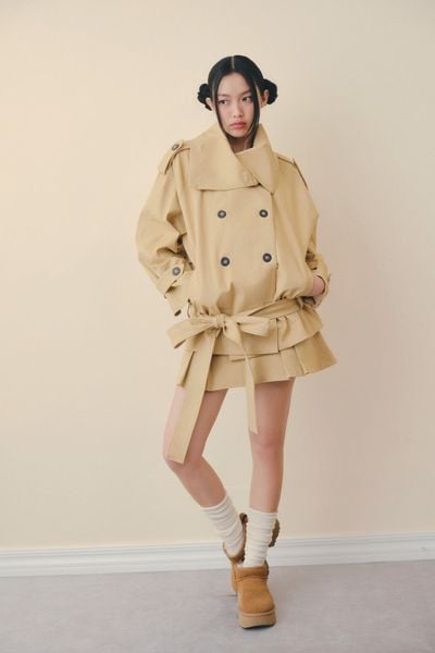  Áo Beige Kate Belted Coat 