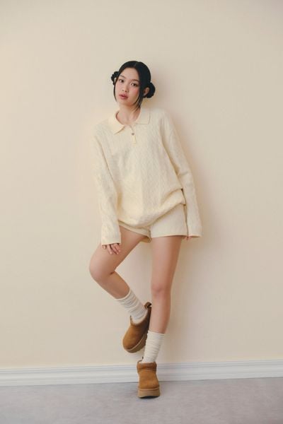  Knit Collar Set nhiều màu 
