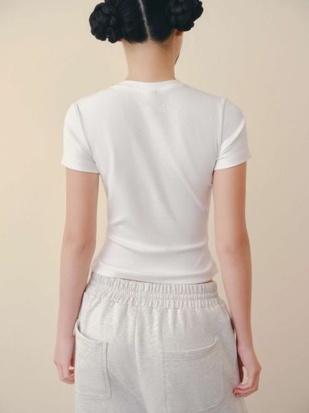  Áo thun babytee trơn chiết eo nhiều màu 