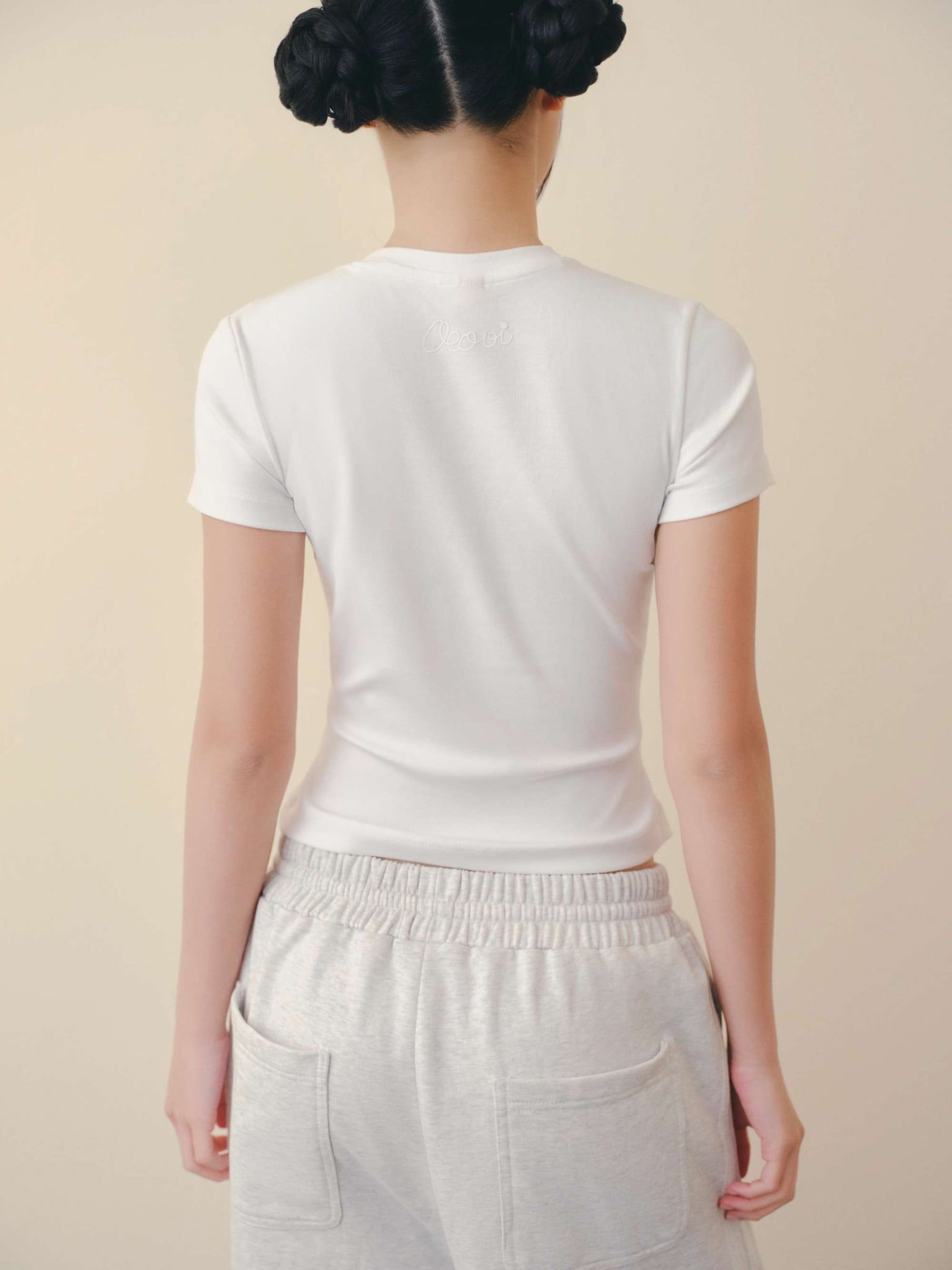 Áo thun babytee trơn chiết eo nhiều màu