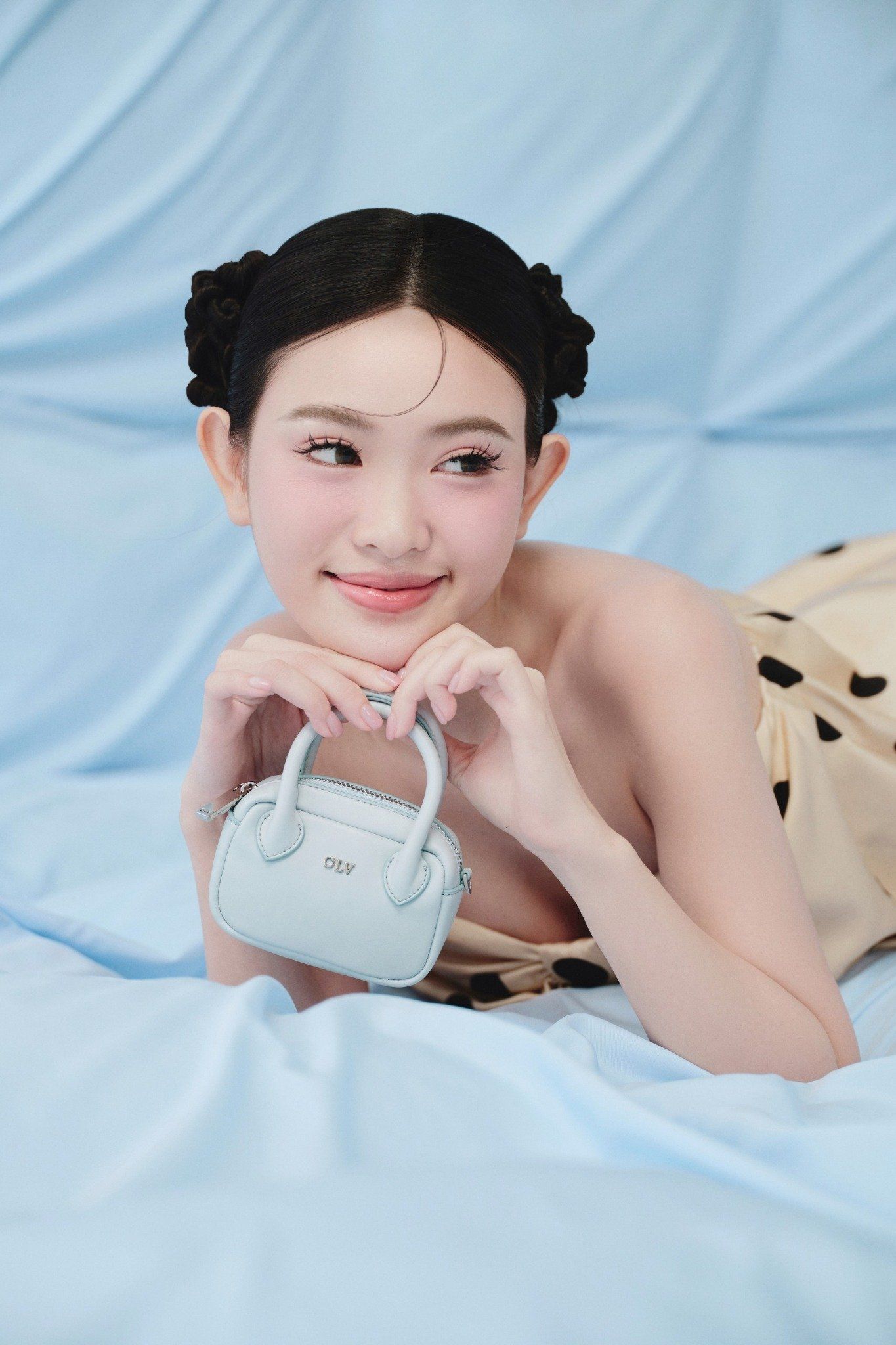 Dot Silky Puff Cup Dress nhiều màu