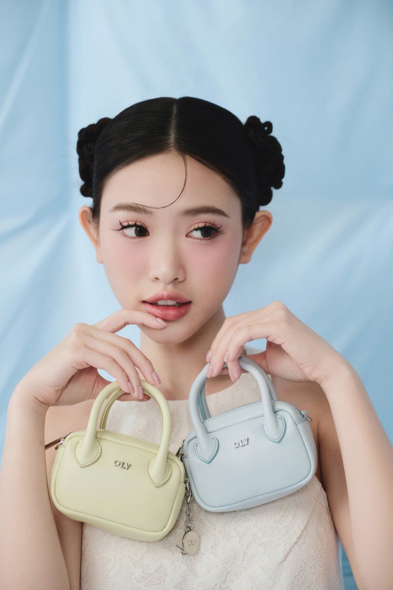 Ivory Chiffon Halter Neck Layered Mini Dress