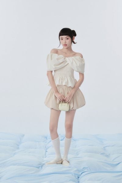  Chân váy Beige Kate Puff Mini Skirt 
